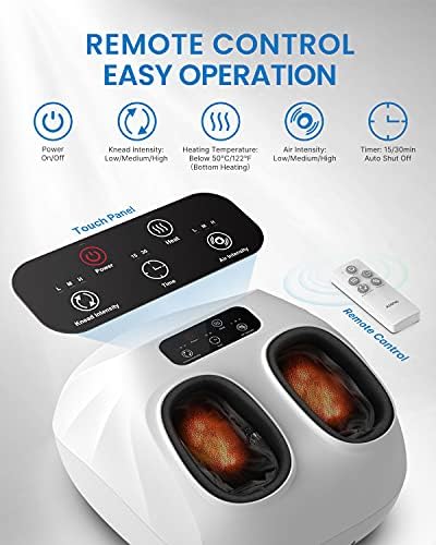 RENPHO Shiatsu Foot Massager with Heat for Plantar Fasciitis FSA Eligible - Image 2