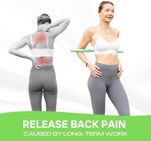 Posture Corrector - Yoga Cross Stick - Back Pain Relief for Men and Women - Stretcher and Straightener for Upper and Lower Back - Stretch Pole - Neck Hump Equipment - Sets bar - Image 2