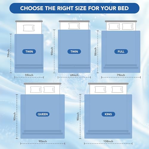 Deconovo Cooling Blanket Queen for Hot Sleepers, Lightweight Comforter - Image 3
