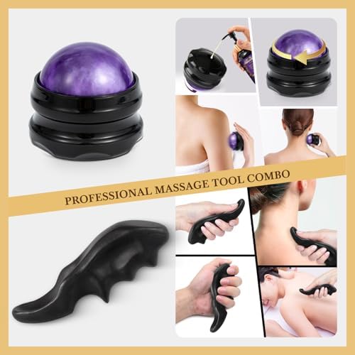 Pjordo 3 Pack Massage Oil for Massage Therapy, Lavender Oil for Relaxation, Sore Muscle Arnica Oil & Cellulite Massage Oil, with Massage Roller Ball & Thumb Saver Tool, Massage Kit for Him Her - Image 6