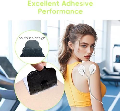 20 Pack TENS Unit Electrode Pads + 1/4 Wire Cable Combination Set. Reusable Premium Hydrogel Self-Adhesive Replacement Pads, Compatible with Belifu, AVCOO, NURSAL, TENS 7000, AUVON, Neocarbon (White) - Image 6