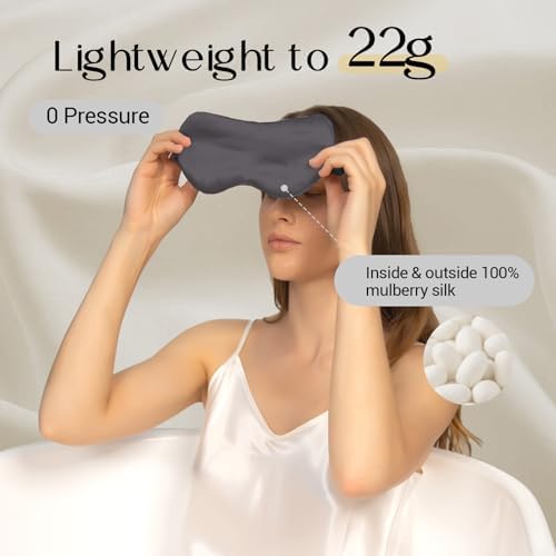 ZIMASILK Adjustable 100% 22 Momme Mulberry Silk Sleep Mask - Image 2