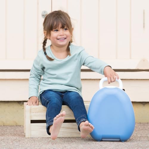 My Carry Potty - Blue Pastel Travel Potty, Award-Winning Portable Toddler Toilet Seat for Kids to Take Everywhere - Image 4