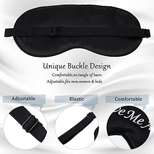 4 Pack Funny Eye Mask for Sleeping Blackout, Black - Image 4