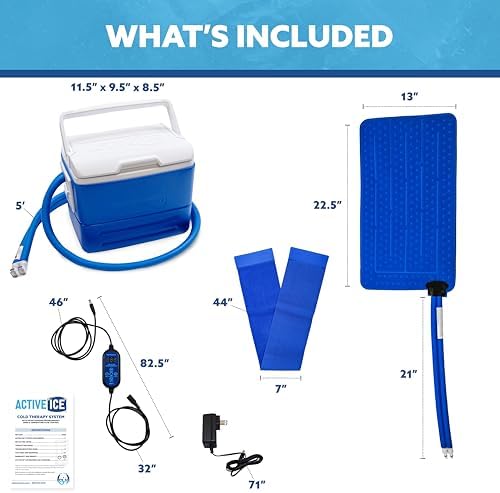 Polar Active Ice® 3.0 Cold Therapy System w/Programmable Timer, Extended Coverage Back, Hip and Limb Compression Pad, 9 Quart Cooler, Quiet Pump, Strong Cryotherapy Pain Relief Treatment - Image 2