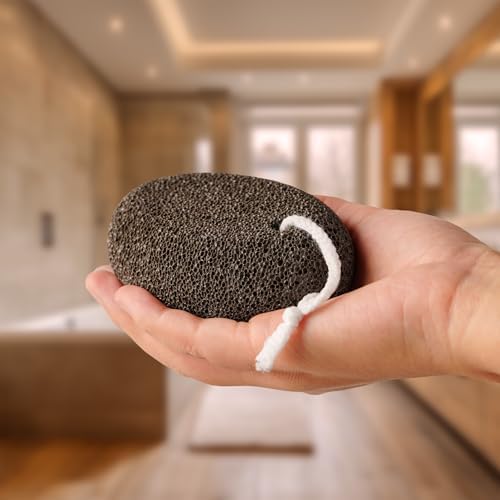 Extra Thick Pumice Stone for Feet and Hands – Ergonomic, Durable Natural Foot File – Gray, 3.9x2.8x1.6 in – Ideal for Cracked Heel Treatment,Callus Remover for feet&Dead Skin Exfoliation - Image 4