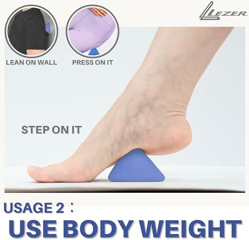 LEZER Large Trigger Massage Point, Manual Massage Ball, Muscle Knot Release Tool, Deep Tissue Relief, Hip Flexor Iliacus Back Psoas Hand Foot Myofascial Physical Therapy, 3.5 inｘ3 in, Blue - Image 5