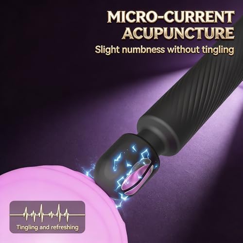 2026 Upgraded Wireless Heating Muscle Massager, 20 Vibration Modes 8 Speed Quiet Portable Full Body Relaxer for Neck Back Leg Arm (Black) - Image 7
