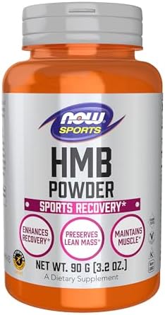 NOW Foods Sports Nutrition, HMB (β-Hydroxy β-Methylbutyrate)Powder, Sports Recovery*, 90 Grams by NOW