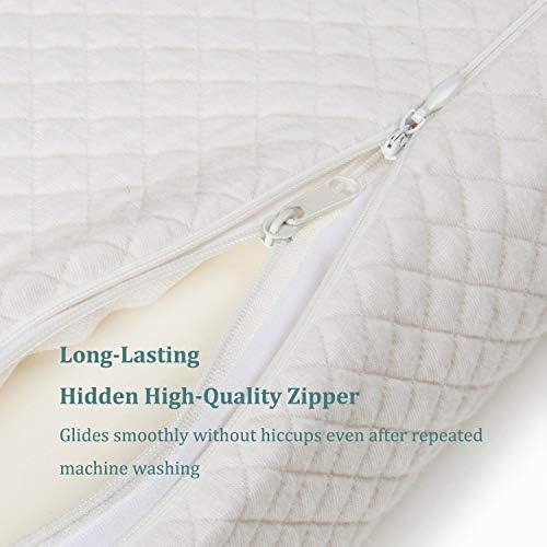EPABO Contour Memory Foam Pillow Orthopedic Sleeping Pillows, Ergonomic Cervical Pillow for Neck Pain - for Side Sleepers, Back and Stomach Sleepers, Free Pillowcase Included (Firm & Standard Size - Image 4