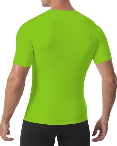 Roadbox Compression Shirt Men Short Sleeve, Cool Dry Base Layer Athletic Undershirts, Workout T-Shirt for Sports Gym Running - Image 3