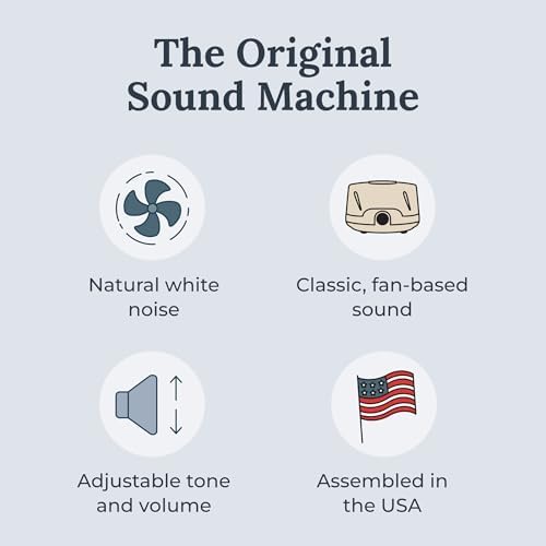 Yogasleep Dohm Classic (Tan) The Original White Noise Machine, Soothing Natural Sound from a Real Fan, Noise Cancelling for Office Privacy, Travel & Meditation, Sleep Therapy for Adults & Baby - Image 2