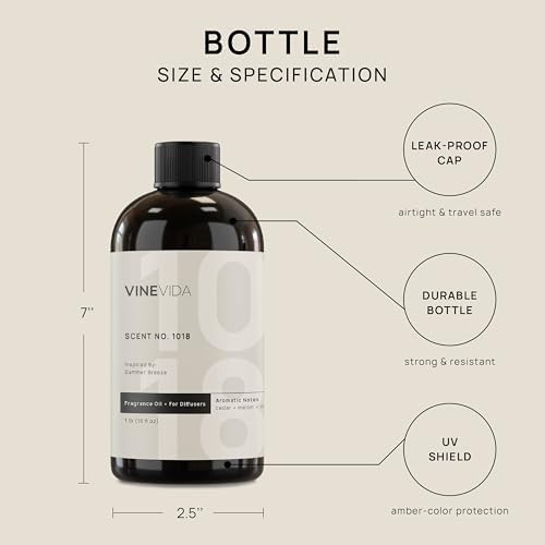 VINEVIDA (16oz) Hotel Fragrance Collection Diffuser Oil - Hotel Scents Diffusers for Home - Cold Air Diffuser Oil - Hotel Scent Essential Oil - Scent No.1018 Inspired by Ritz Carlton Hotel - Image 6
