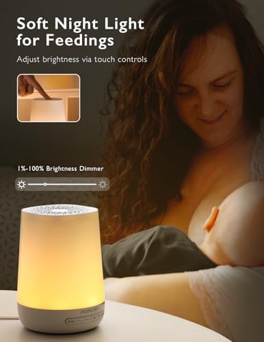 Momcozy Smart Baby Sound Machine with Night Light, White Noise Machine - Image 4