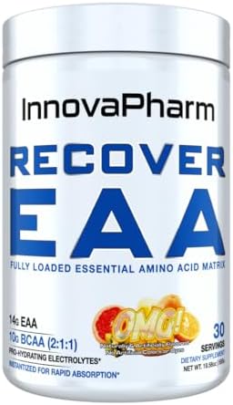 InnovaPharm Recover EAA Powder - OMG (Orange Mango Grapefruit) - 19.5 Ounces by InnovaPharm