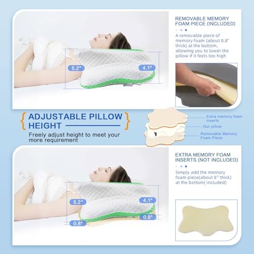 Pain Relief Cervical Pillow for Neck Support,Adjustable Ergonomic Pillow - Image 2