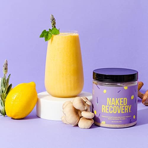 NAKED Recovery - Mushroom Supplement Powder - Lions Mane, Cordyceps, Reishi, Tart Cherries, Lemon Balm - Adaptogen Wellness Formula, Stress Relief, Muscle Recovery - 30 Servings - Image 6