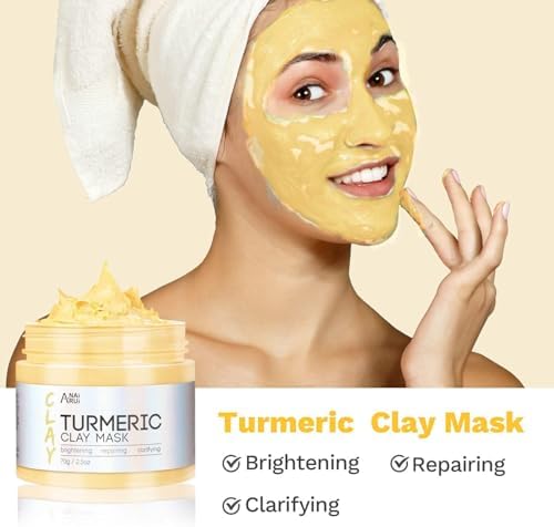 ANAI RUI 3-Pcs Face Mask Set -Turmeric, Green Tea, Dead Sea 2.5 oz Each - Image 4