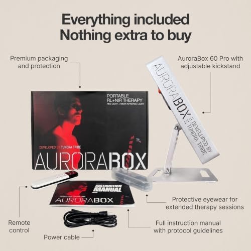 AuroraBox 60 Pro Science-Backed 5 Wavelength Red Light & Near Infrared Light Therapy Panel | Lower Inflammation, Reduce Aging, Improve Recovery | 630 660 810 830 850nm - Image 6