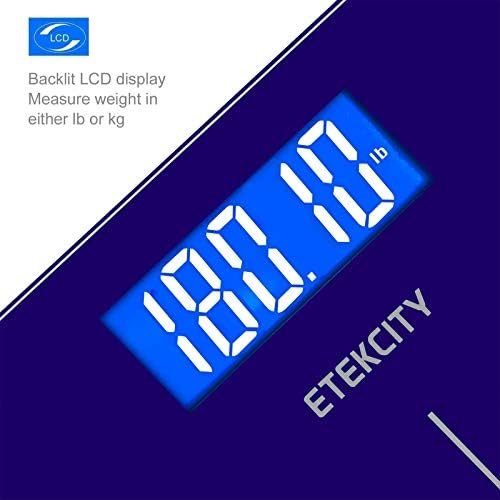 Etekcity Digital Electric Bathroom Scale for Body Weight, 400 lbs, Blue - Image 2