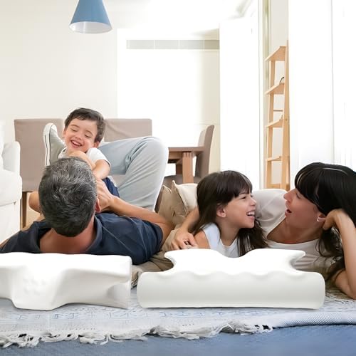 Cervical Pillow for Neck Pain Relief, Cooling Contour Memory Foam Pillows Support Odorless Ergonomic Neck Pillow Adjustable Orthopedic Bed Pillow for Side Back Stomach Sleeper with Pillowcase - Image 6