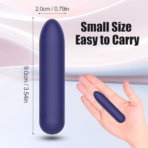CHARMING Mini Upgraded Rechargeable Handheld Waterproof Back Massager,Electric Portable Back Massager for Back Neck Shoulder Body (Blue) - Image 2