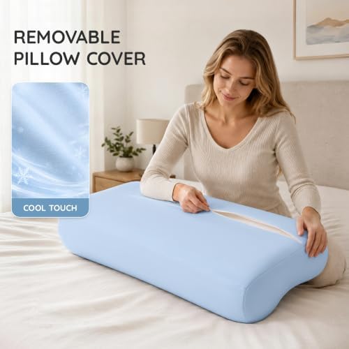 AM AEROMAX Queen Contour Memory Foam Pillow for Neck Pain Relief - Image 6