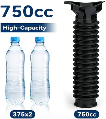Pee Bottles for Men, 2PCS Portable Urinal Collapsable Portable Toilet 750ML - Image 3