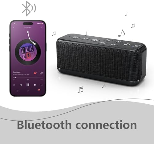 Rechargeable Sound Machine with Bluetooth Speaker, White Noise for Sleep - Image 3