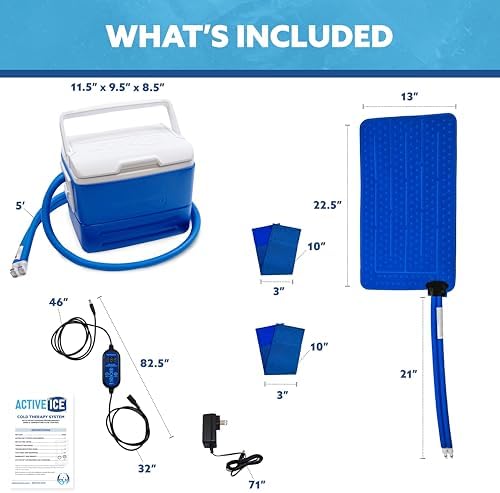 Polar Active Ice 3.0 | 9 QT Cold Therapy Ice Machine | Programmable Timer | Full Circumference Knee Pad | Cryotherapy Pain Relief System | Ace Bandage Style Compression - Image 2
