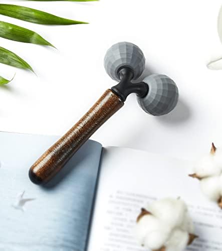 Relax Massage Roller - Body Massage Tools Myofascial Trigger Points Reduce Muscle Soreness Tightness Leg Cramps for Circulation, Stress, Arthritis and Hand Pain Relief & Recovery (Grey) - Image 5