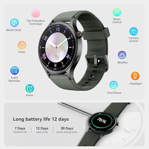 Smart Watch for Men Women,Compatible with Android Phones iPhone (Green) - Image 7