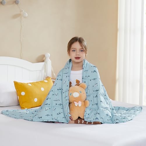 L'AGRATY Weighted Blanket - 36"x48" 3lbs Microfiber Material with Glass Beads Small Blanket for All-Season Summer Fall Winter Soft Thick - Image 2