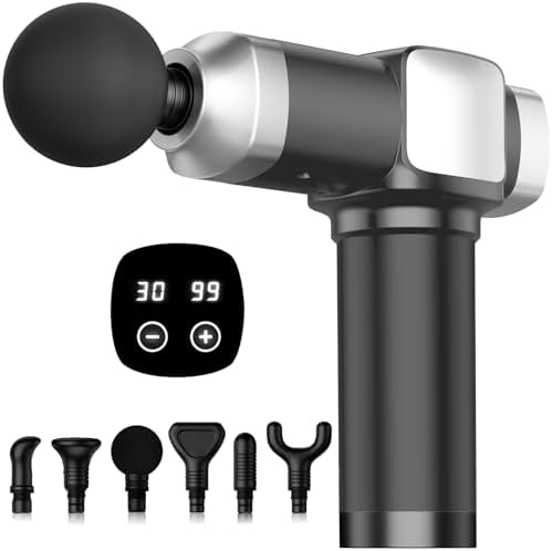Massage Gun Deep Tissue, Handheld Percussion Muscle Massager for Back by CAMEFER