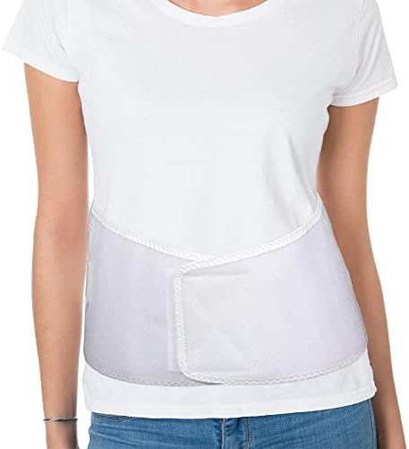 BodyMed Sure-Fit™ Two-Pull Lumbosacral Support, White, X-Small – Lower Back Stabilizer – Secure Lumbar Wrap to Support & Stabilize Core Muscles – All-Day Support at Home, In the Office, & Gym by BodySport