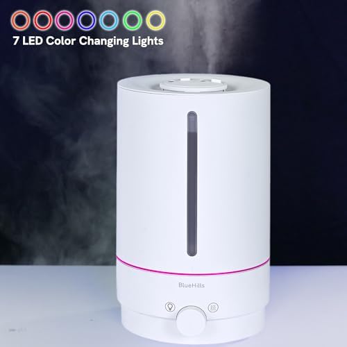 BlueHills 5000 ML XL Essential Oil Diffuser Humidifier Warm&Cool Mist White - Image 6