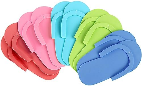 Beavorty 36 Pairs Disposable Slippers Pedicure Slipppers for Salon Spa Pedicure (Random Color) for Foot Flip Flop Salon Nail Spa by Beavorty