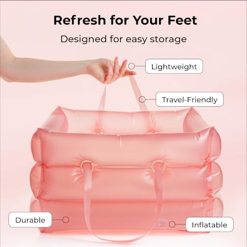 STARSKIN Inflatable Pedicure Bath, Compact & Portable, Spa-worthy pedicure experience, prepare feet for polish, exfoliation or moisturizing treatments, Fab Feet Fast, 1 Bath - Image 6