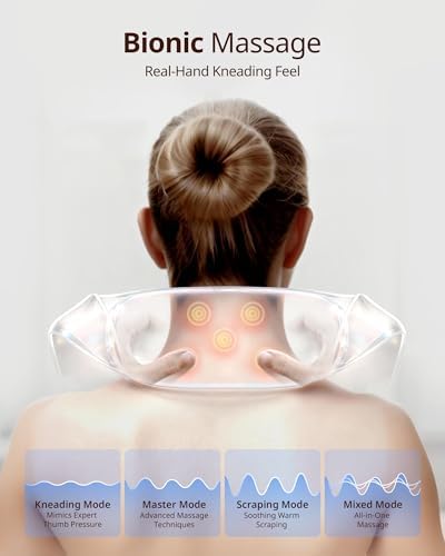 Shiatsu Neck and Back Massagers with Heat, 150 Mins Uses, 4 Modes & Adjustable Massage Head, Electric 3D Deep Tissue Kneading for Shoulder, Leg, Muscle Soreness, Pain Relief, Relaxation for Women, Men - Image 3