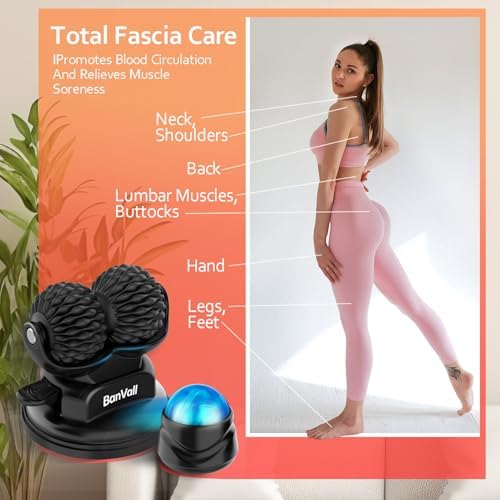 Roller Massage Ball Set for Myofascial Release,Muscles Deep Tissue Massage,Lymphatic Drainage,Wall Mountable Suction Cup for Trigger Point Therapy,Reduce Back Pain and Every Part of The Body - Image 5