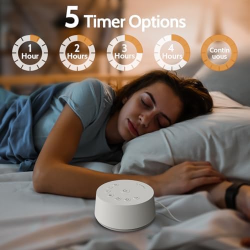 Color Noise Sound Machines Sleep White Noise Machine with 25 Soothing Sounds 32 Volume Levels 5 Timers and 4 Sound Categories and Memory Function for Kids Adults and Home - Image 4