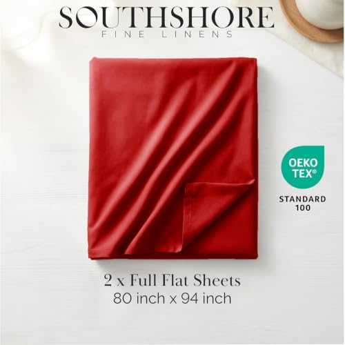 King Size Flat Sheets Only 112x102 King Size Top Sheet 2 Pack Chili Pepper - Image 2