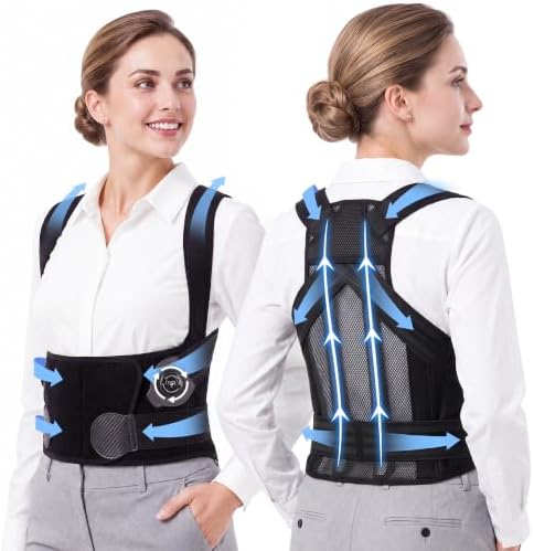 Back Brace Posture Corrector Adjustment: 97.8% Pain Relief, 8H Work-tested by Flashbee