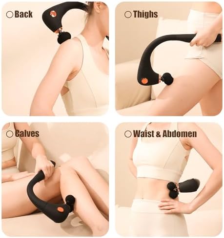 DS SAVORING Massage Gun with Extension Handle, Deep Tissue Percussion Back Massager for Pain Relief - Image 4