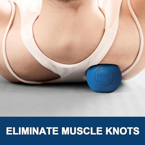Massage Lacrosse Ball, 2.5 Inch Firm Solid Rubber Deep Tissue Ball for Myofascial Release, Plantar Fasciitis & Muscle Knot Relief, for Foot, Glutes, Shoulder Blades, Calves, 1 Count Blue - Image 3