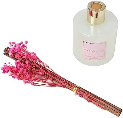 Cocorrína Reed Diffuser Set - White Peach& Oolong Reed Diffuser 2 Packs 6.7oz Scent Fragrance Oil Diffuser for Bedroom Bathroom - Image 3