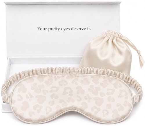 Silk Sleep Mask Light Blocking Luxury 100% Mulberry 22mm Silk Eye Mask Eye Cover Blindfold Ultra Soft Light & Comfy Anti Aging Skin Care with Travel Bag Gift Package by YanserSelection
