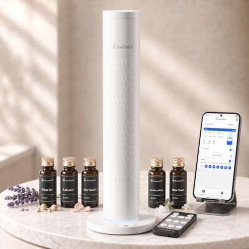 Waterless Essential Oil Diffuser with 5 Oils Starter Kit, Cold Air by essenca