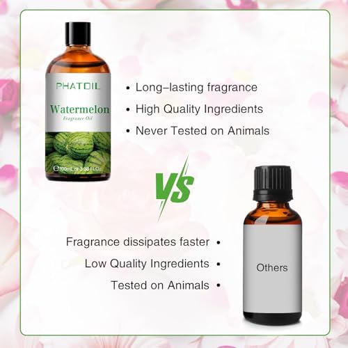 PHATOIL Watermelon Fragrance Oil for Diffuser Aromatherapy 3.38FL.OZ - Image 4