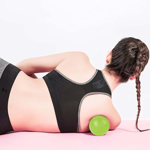 WOVTE Massage Lacrosse Ball for Sore Muscles, Shoulders, Neck, Back, Foot, Body, Deep Tissue, Trigger Point, Muscle Knots, Yoga and Myofascial Release (Green) - Image 6